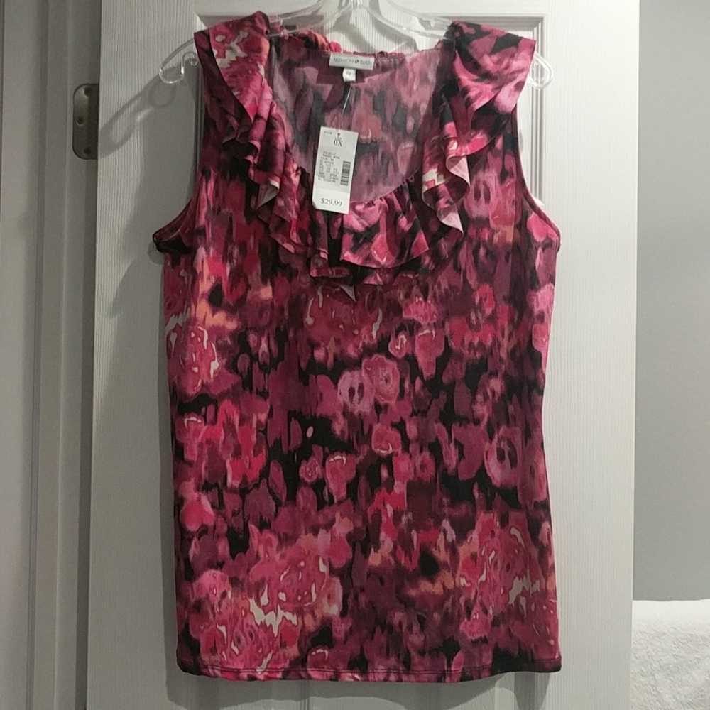 NWT size 0X ruffled top